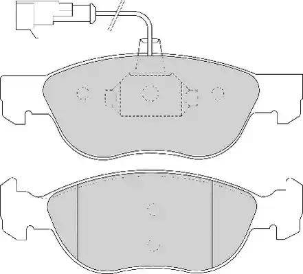 Duron DBP231137 - Комплект спирачно феродо, дискови спирачки vvparts.bg