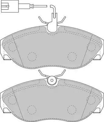 Duron DBP231396 - Комплект спирачно феродо, дискови спирачки vvparts.bg