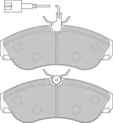 Duron DBP231397 - Комплект спирачно феродо, дискови спирачки vvparts.bg