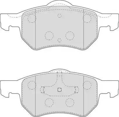 Duron DBP221474 - Комплект спирачно феродо, дискови спирачки vvparts.bg