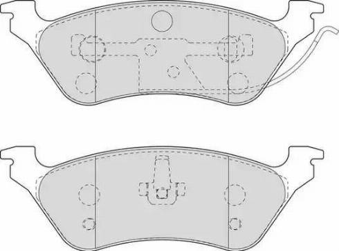 Duron DBP221475 - Комплект спирачно феродо, дискови спирачки vvparts.bg