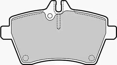 Duron DBP221593 - Комплект спирачно феродо, дискови спирачки vvparts.bg