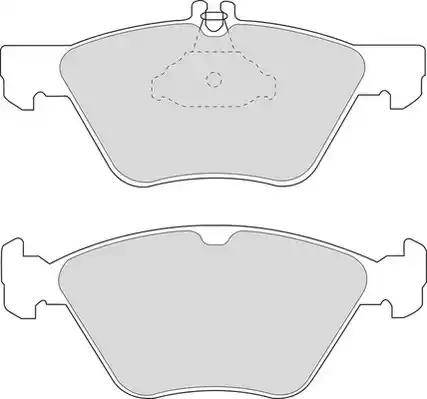 Duron DBP221050 - Комплект спирачно феродо, дискови спирачки vvparts.bg