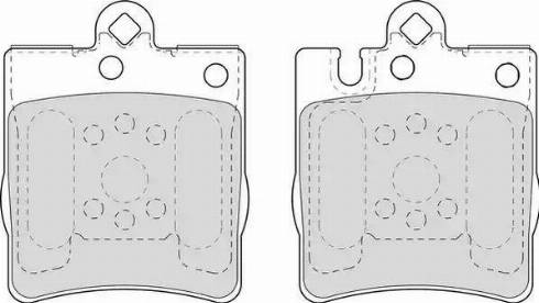 Duron DBP221322 - Комплект спирачно феродо, дискови спирачки vvparts.bg