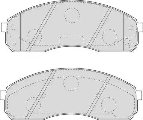 Duron DBP271595 - Комплект спирачно феродо, дискови спирачки vvparts.bg