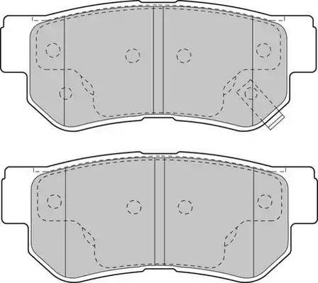 Duron DBP271606 - Комплект спирачно феродо, дискови спирачки vvparts.bg