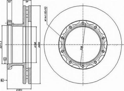 Duron DCR145A - Спирачен диск vvparts.bg