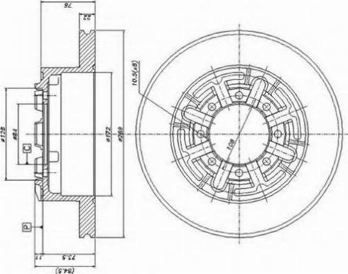 Duron DCR140A - Спирачен диск vvparts.bg