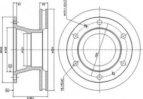 Duron DCR157A - Спирачен диск vvparts.bg