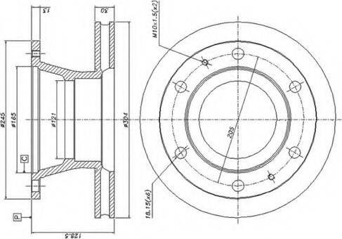 Duron DCR105A - Спирачен диск vvparts.bg