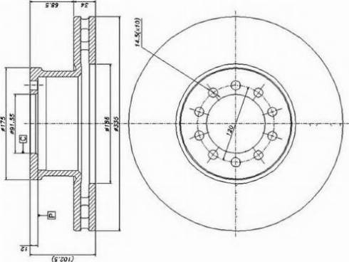 Duron DCR186A - Спирачен диск vvparts.bg