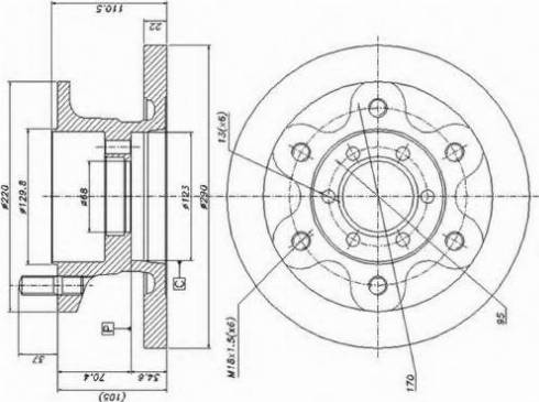 Duron DCR139A - Спирачен диск vvparts.bg