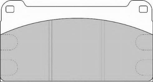 Duron DCV958 - Комплект спирачно феродо, дискови спирачки vvparts.bg