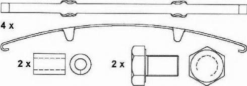 Duron DCV1653BFE - Комплект спирачно феродо, дискови спирачки vvparts.bg