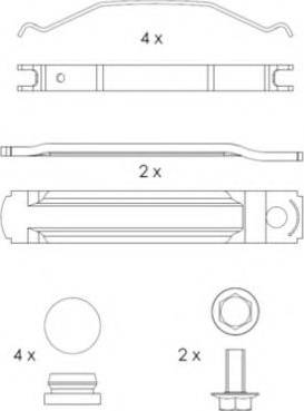 Duron DCV1815BFE - Комплект спирачно феродо, дискови спирачки vvparts.bg