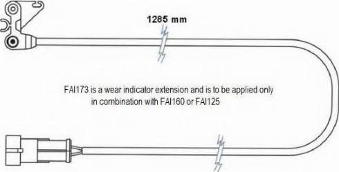 Duron FAI173 - Предупредителен контактен сензор, износване на накладките vvparts.bg