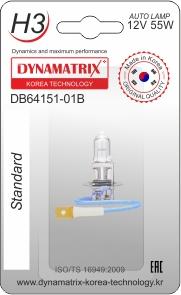 Dynamatrix DB64151-01B - Крушка с нагреваема жичка, главни фарове vvparts.bg