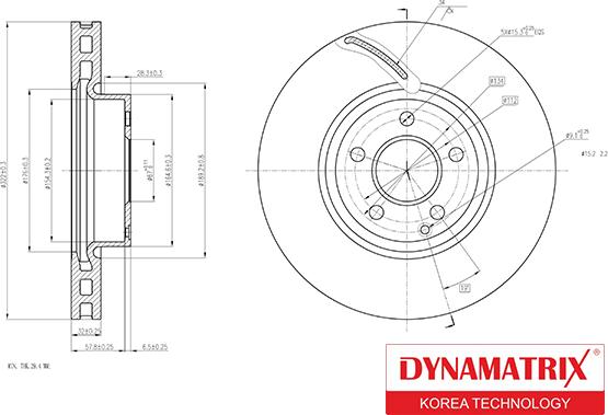 Dynamatrix DBD1692 - Спирачен диск vvparts.bg