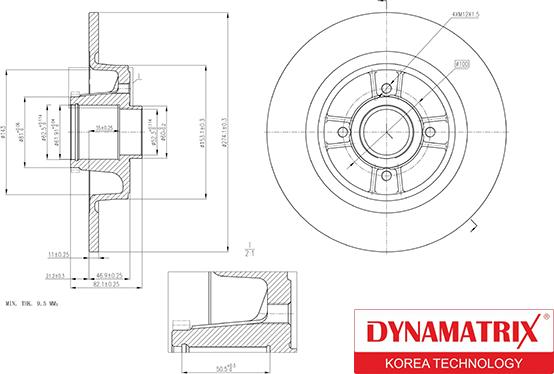 Dynamatrix DBD1641 - Спирачен диск vvparts.bg