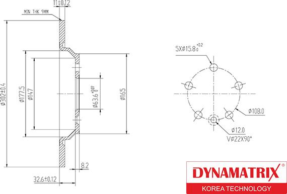 Dynamatrix DBD1720 - Спирачен диск vvparts.bg