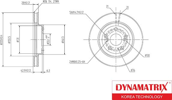 Dynamatrix DBD799 - Спирачен диск vvparts.bg