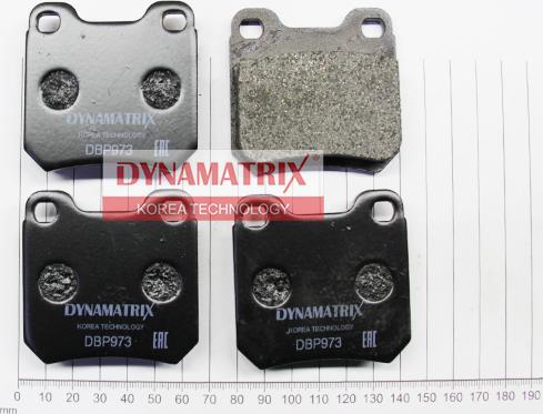Dynamatrix DBP973 - Комплект спирачно феродо, дискови спирачки vvparts.bg
