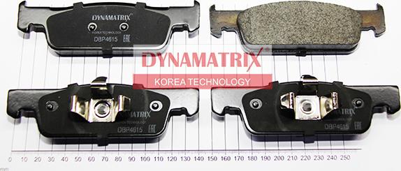 Dynamatrix DBP4615 - Комплект спирачно феродо, дискови спирачки vvparts.bg