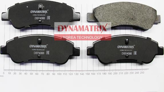 Dynamatrix DBP4066 - Комплект спирачно феродо, дискови спирачки vvparts.bg