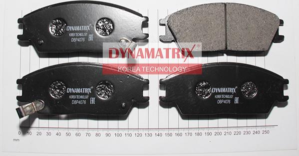 Dynamatrix DBP4076 - Комплект спирачно феродо, дискови спирачки vvparts.bg