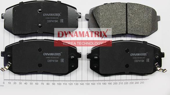 Dynamatrix DBP4194 - Комплект спирачно феродо, дискови спирачки vvparts.bg