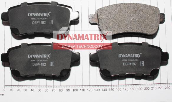 Dynamatrix DBP4182 - Комплект спирачно феродо, дискови спирачки vvparts.bg