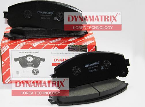 Dynamatrix DBP4354 - Комплект спирачно феродо, дискови спирачки vvparts.bg