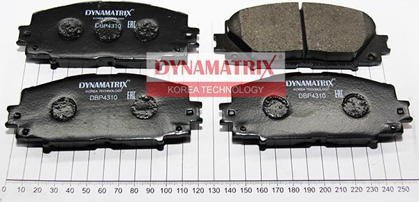 Dynamatrix DBP4310 - Комплект спирачно феродо, дискови спирачки vvparts.bg