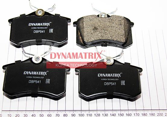 Dynamatrix DBP541 - Комплект спирачно феродо, дискови спирачки vvparts.bg