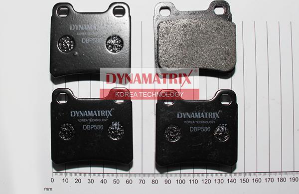 Dynamatrix DBP586 - Комплект спирачно феродо, дискови спирачки vvparts.bg