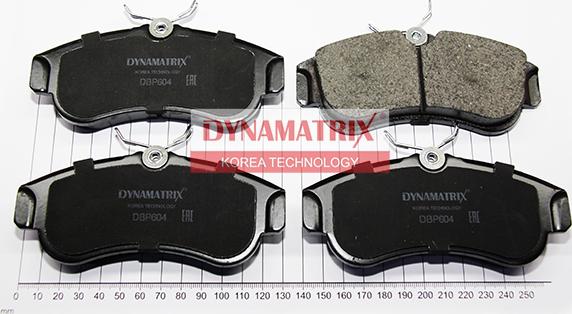 Dynamatrix DBP604 - Комплект спирачно феродо, дискови спирачки vvparts.bg