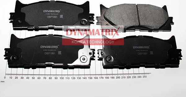 Dynamatrix DBP1991 - Комплект спирачно феродо, дискови спирачки vvparts.bg