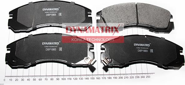 Dynamatrix DBP1993 - Комплект спирачно феродо, дискови спирачки vvparts.bg