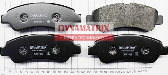 Dynamatrix DBP1927 - Комплект спирачно феродо, дискови спирачки vvparts.bg