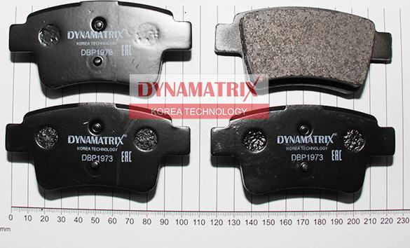 Dynamatrix DBP1973 - Комплект спирачно феродо, дискови спирачки vvparts.bg