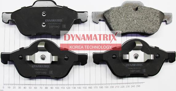 Dynamatrix DBP1440 - Комплект спирачно феродо, дискови спирачки vvparts.bg