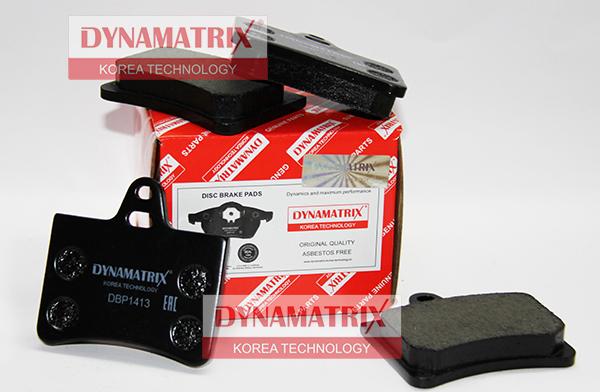 Dynamatrix DBP1413 - Комплект спирачно феродо, дискови спирачки vvparts.bg