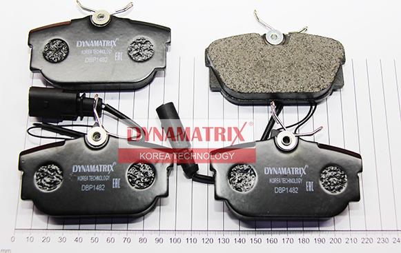 Dynamatrix DBP1482 - Комплект спирачно феродо, дискови спирачки vvparts.bg