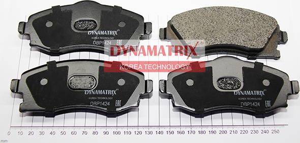 Dynamatrix DBP1424 - Комплект спирачно феродо, дискови спирачки vvparts.bg