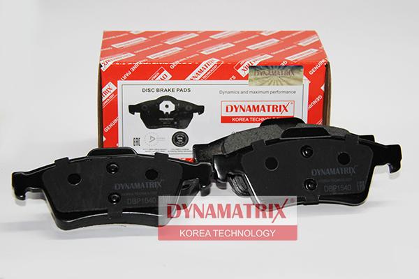 Dynamatrix DBP1540 - Комплект спирачно феродо, дискови спирачки vvparts.bg