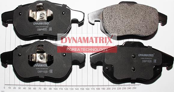 Dynamatrix DBP1520 - Комплект спирачно феродо, дискови спирачки vvparts.bg