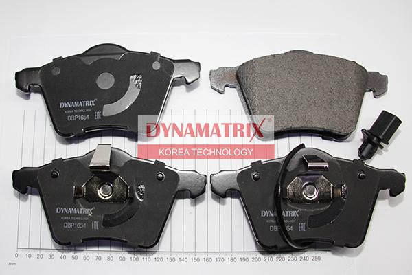 Dynamatrix DBP1654 - Комплект спирачно феродо, дискови спирачки vvparts.bg