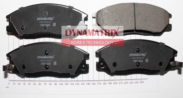 Dynamatrix DBP1605 - Комплект спирачно феродо, дискови спирачки vvparts.bg