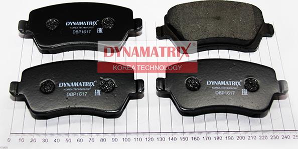 Dynamatrix DBP1617 - Комплект спирачно феродо, дискови спирачки vvparts.bg