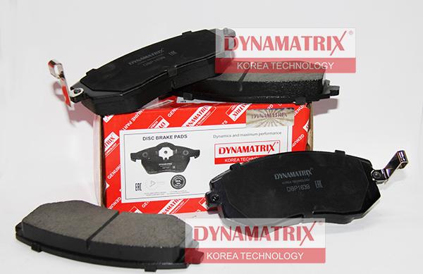 Dynamatrix DBP1639 - Комплект спирачно феродо, дискови спирачки vvparts.bg